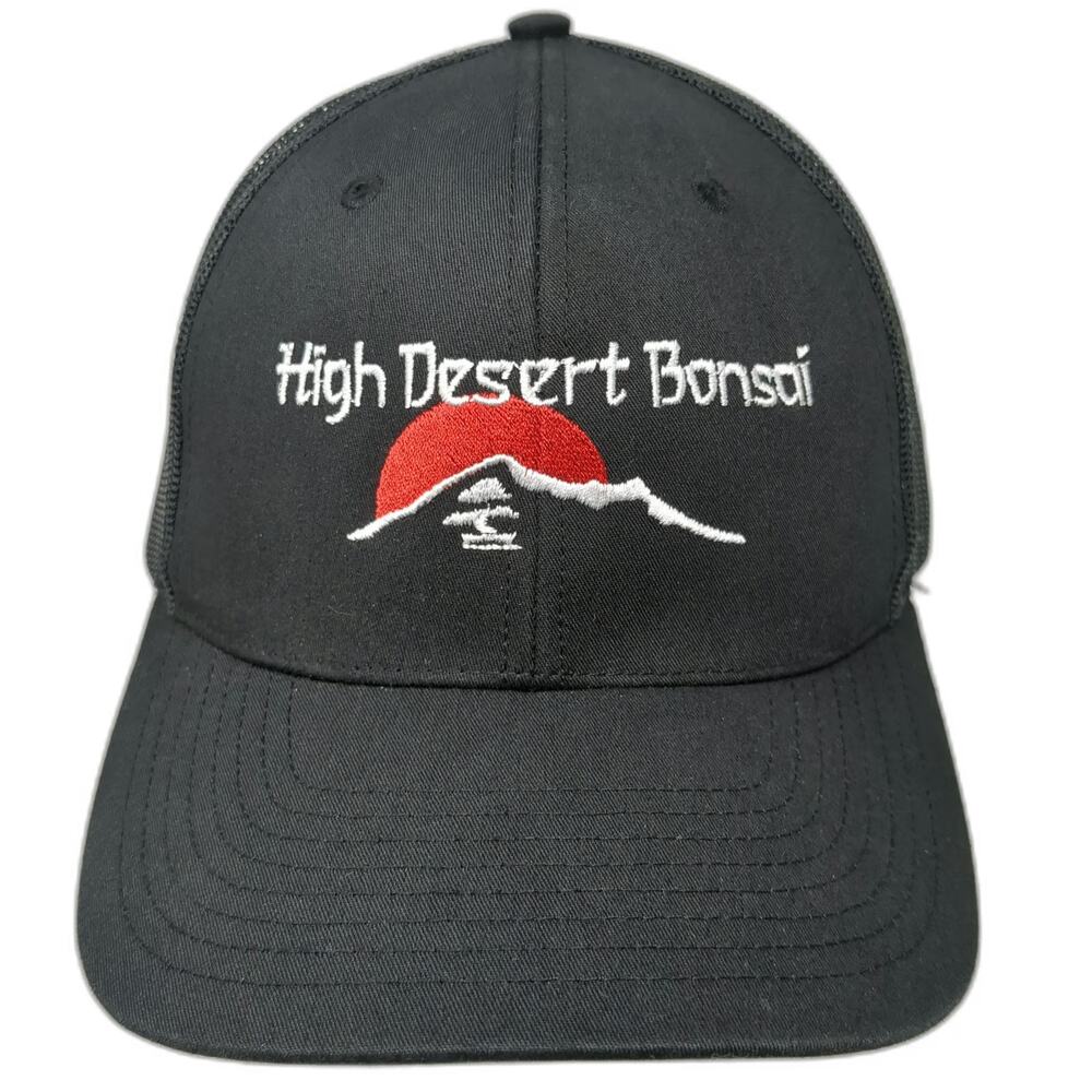 Richardson 112 Trucker Hat Black One Size High Desert Bonsai Mesh Snapback